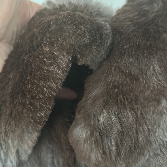 Carole Little Vintage Dyed Sheared Rabbit Jacket Size M - Picture 3 of 14